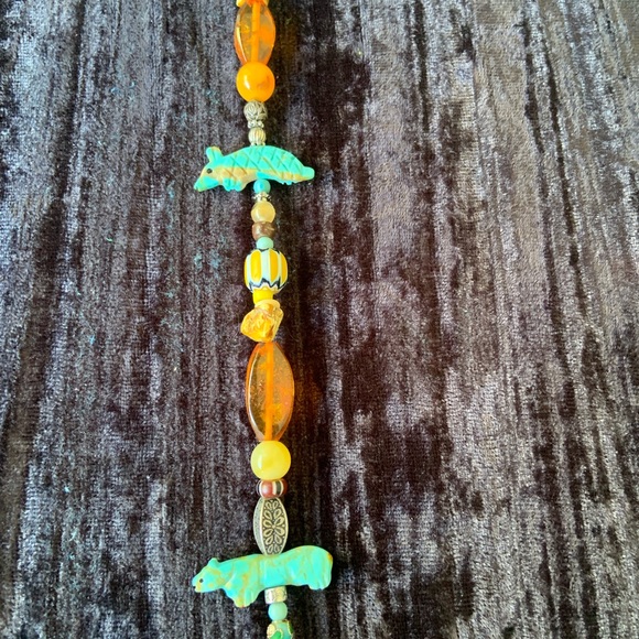 World Tribe turquoise fetish necklace - Picture 4 of 11